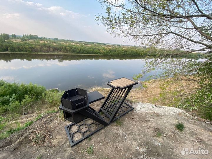 Мангал, мангал 3в1, козырный мангал, гексагон