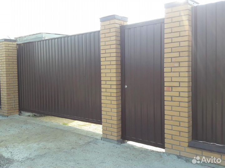 Откатные ворота с разными вариантами управления