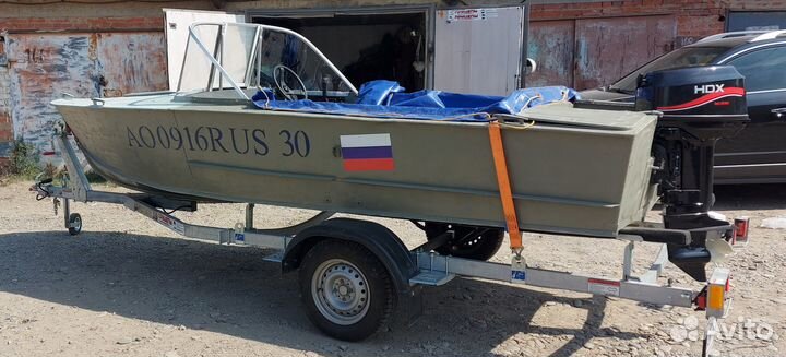 Прогресс 2М, мотор HDX 20, прицеп Спутник Аква 55