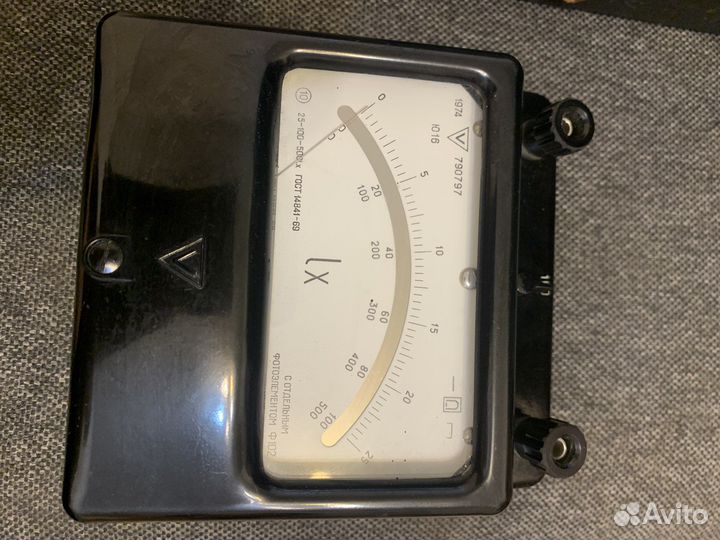 Люксметр Ю 16 с фотоэлементом тип ф102