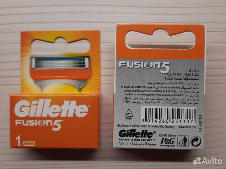 Сменные кассеты gillette