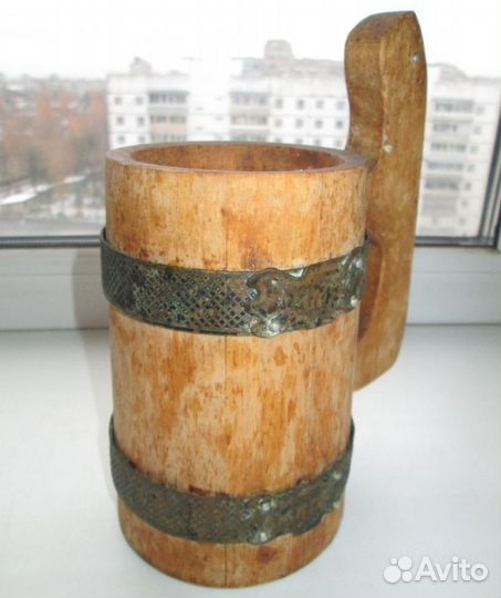 Пивная квасная кружка 0,75 л, русский стиль