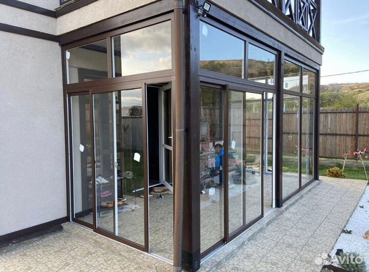 Панорамное остекление коттеджа