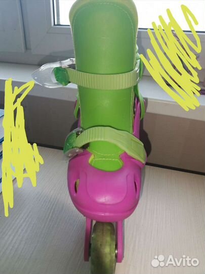 Роликовые коньки детские раздвижные