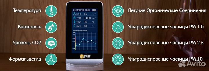 Датчик углекислого газа atmo 8