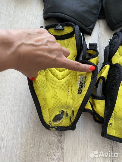 Щитки хоккейные bauer ultrasonic детские размер 9