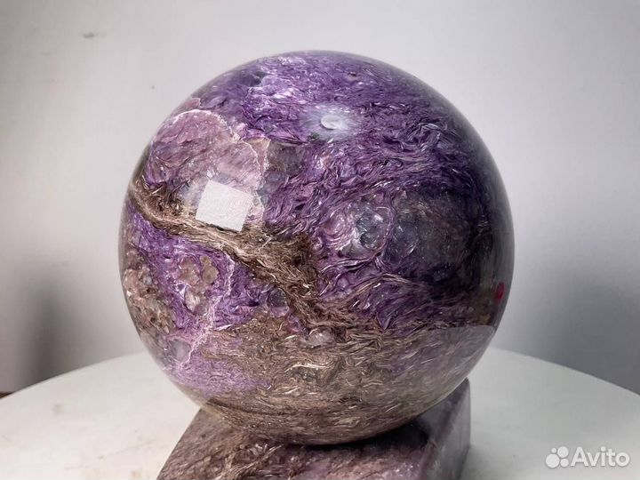 Чароит. Шар, 120мм, Якутия. Минерал