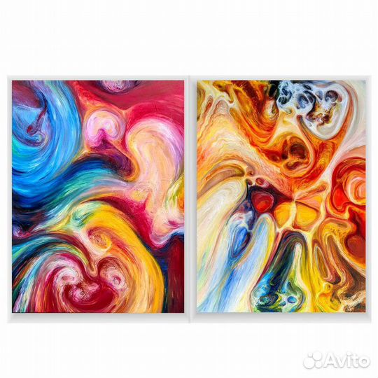 Картина-Радость жизни Диптих