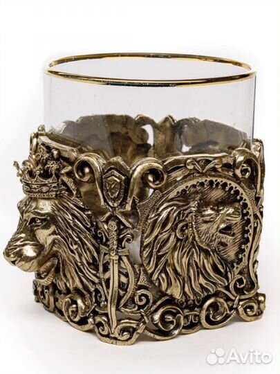 Бокал для виски «Лев» в подарочной коробке