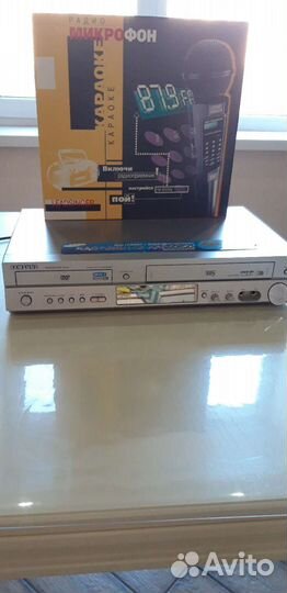 Видеомагнитофон+DVD плейер, караоке, samsung