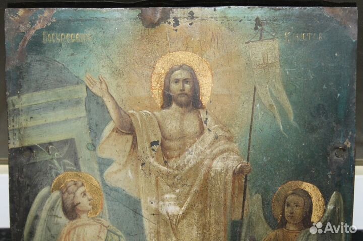 Икона Воскресение Христово на Цинке