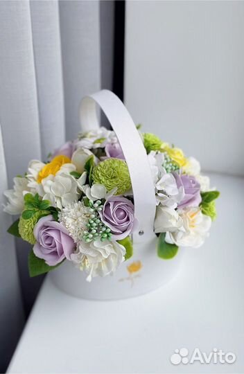 Букет из мыльных роз