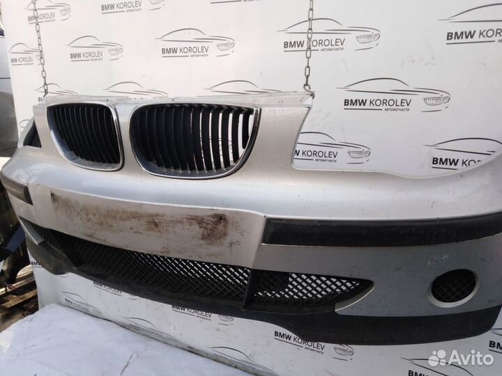 Бампер передний серебро E87 дорест. BMW