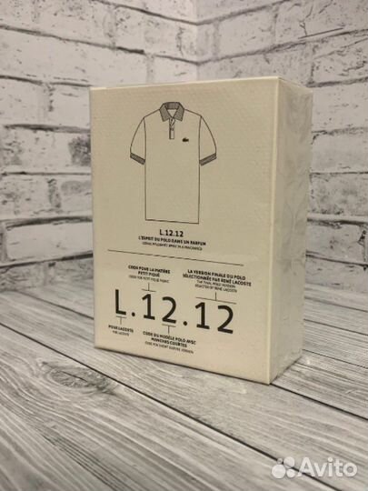 Мужской парфюм lacoste L.12.12 Blanc