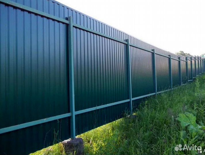Забор из профнастила с гарантией