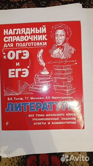 Книга для подготовки к ЕГЭ по литературе