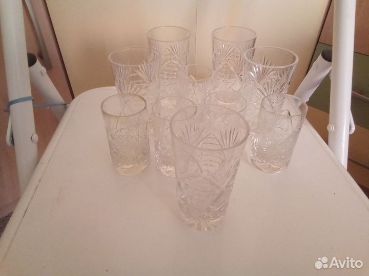 Хрустальные стаканы и рюмки СССР