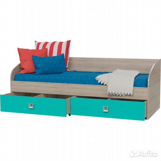 Кровать односпальная с двумя ящиками