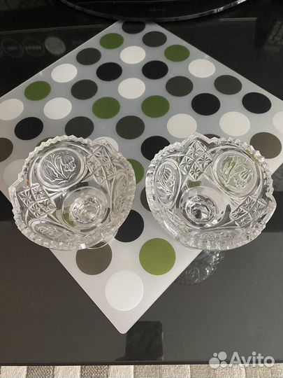 Ваза конфетница хрустальная