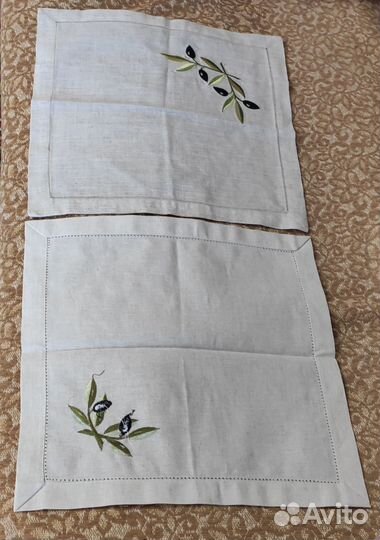 Скатерть лен с вышивкой