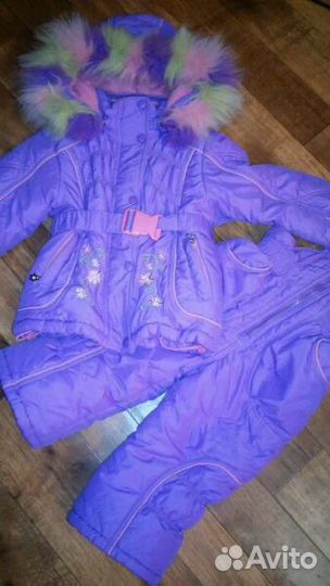 Куртка и штаны зимние, в подарок платье
