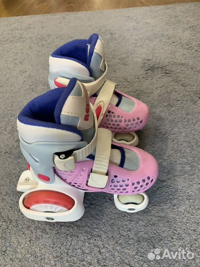 Роликовые коньки детские 25-28 размер ReAction