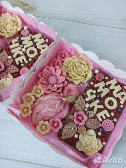 Шоколадные розы. Шоколад ручной работы