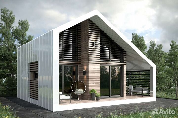 3D визуализация коттеджа генплана здания интерьера