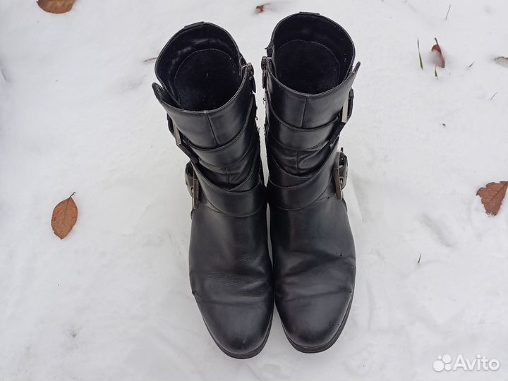 Сапоги женские демисезонные кожа 36 Thomas Munz