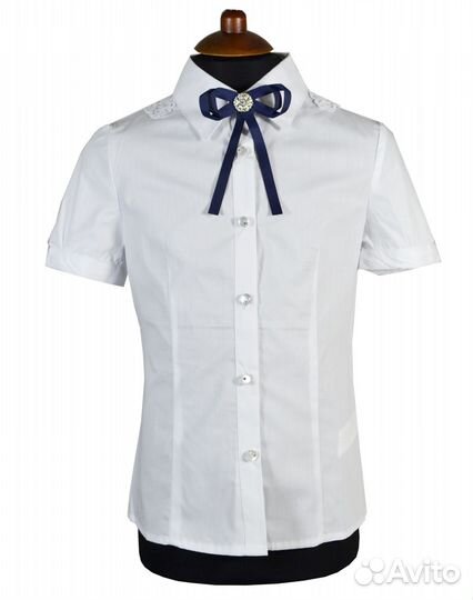 Новые нарядные белые блузки р.152-158