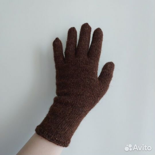 Шерстяные перчатки женские. Ручная работа