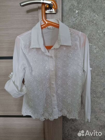 Рубашка молочного цвета