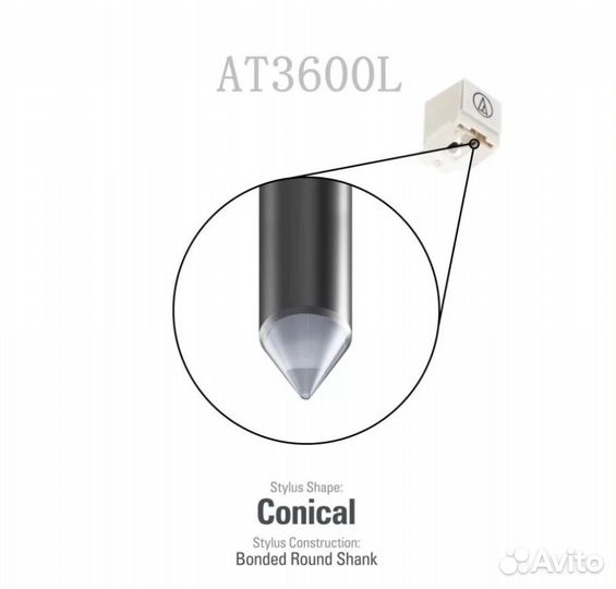 Картридж AT3600L для проигрывателя винила