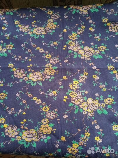 Отрез ткани СССР, ситец набивной 3 м