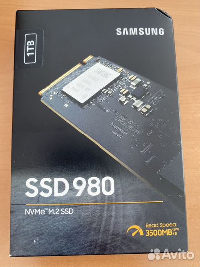 Samsung 1 тб SSD- 980 M.2 PCI-E 3.0 MZ-V8V1T0BW