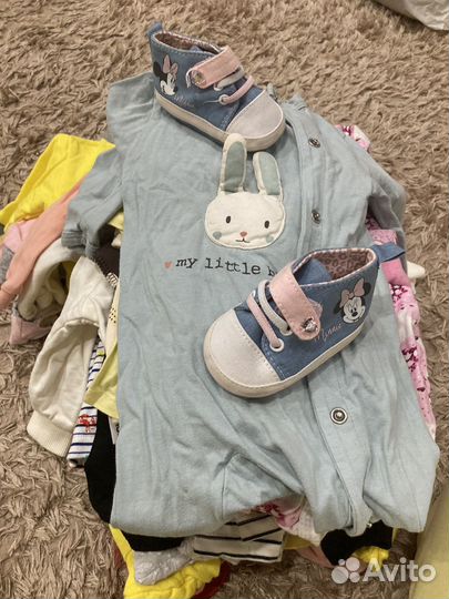 Вещи на девочку от 0 мес до 7