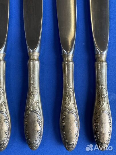 Набор столовых ножей мельхиор СССР