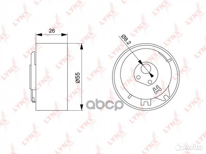 Ролик натяжной ремня грм PB1240 lynxauto