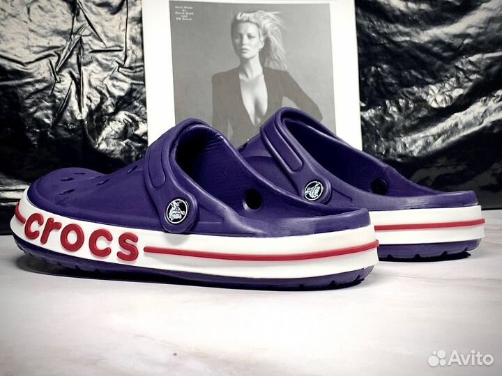 Crocs сабо фиолетовые 44-45 размер