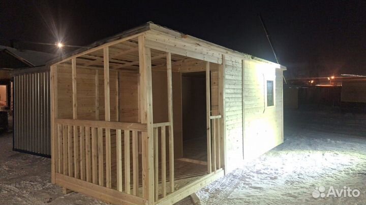 Бытовка и хозблок с окнами и дверями