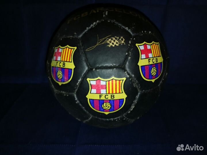 Раритеный футбольный мяч Спартак с автографами