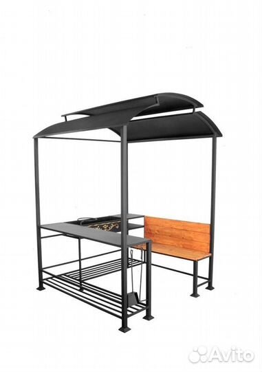 Мангал с крышей