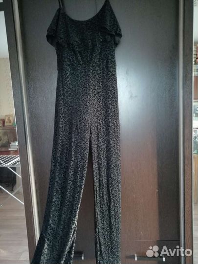 Комбинезон женский вечерний, 46-48, bershka, велюр
