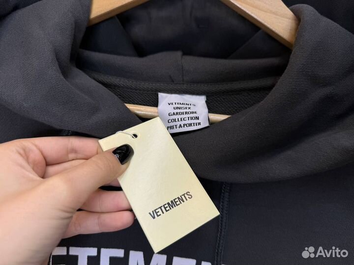 Худи Vetements Оверсайз Оригинал-качества