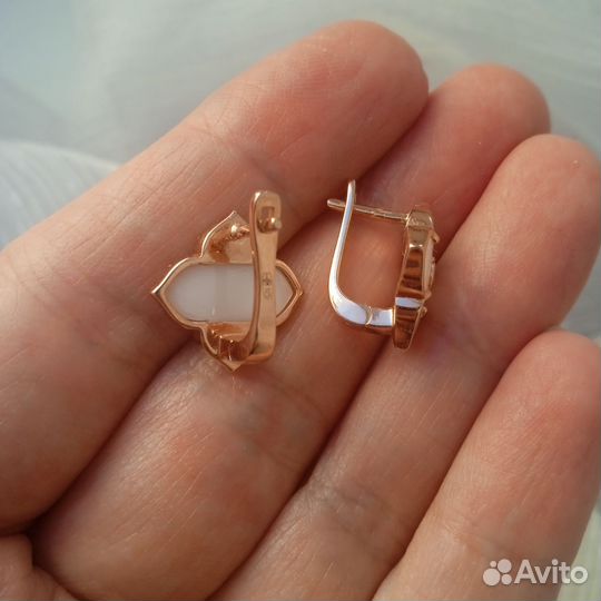 Серьги пр. 925 с керамикой