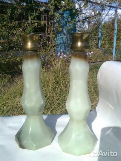 Подсвечники из нефрита