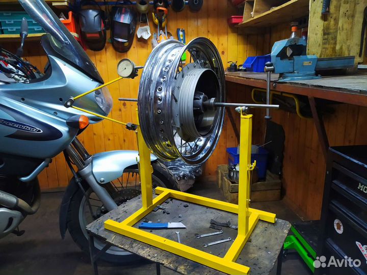 Переспицовка и центровка колес мотоциклов
