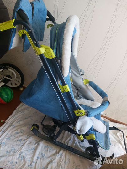 Детские санки коляска ника