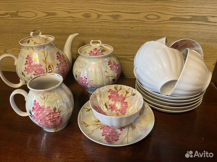 Сервиз чайный дулевский фарфор 15 предметов