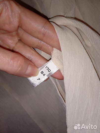 Блузка женская 42 бежевая